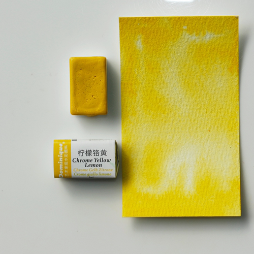 柠檬铬黄 PY35  3ml全块多米尼格艺术家系列水彩颜料