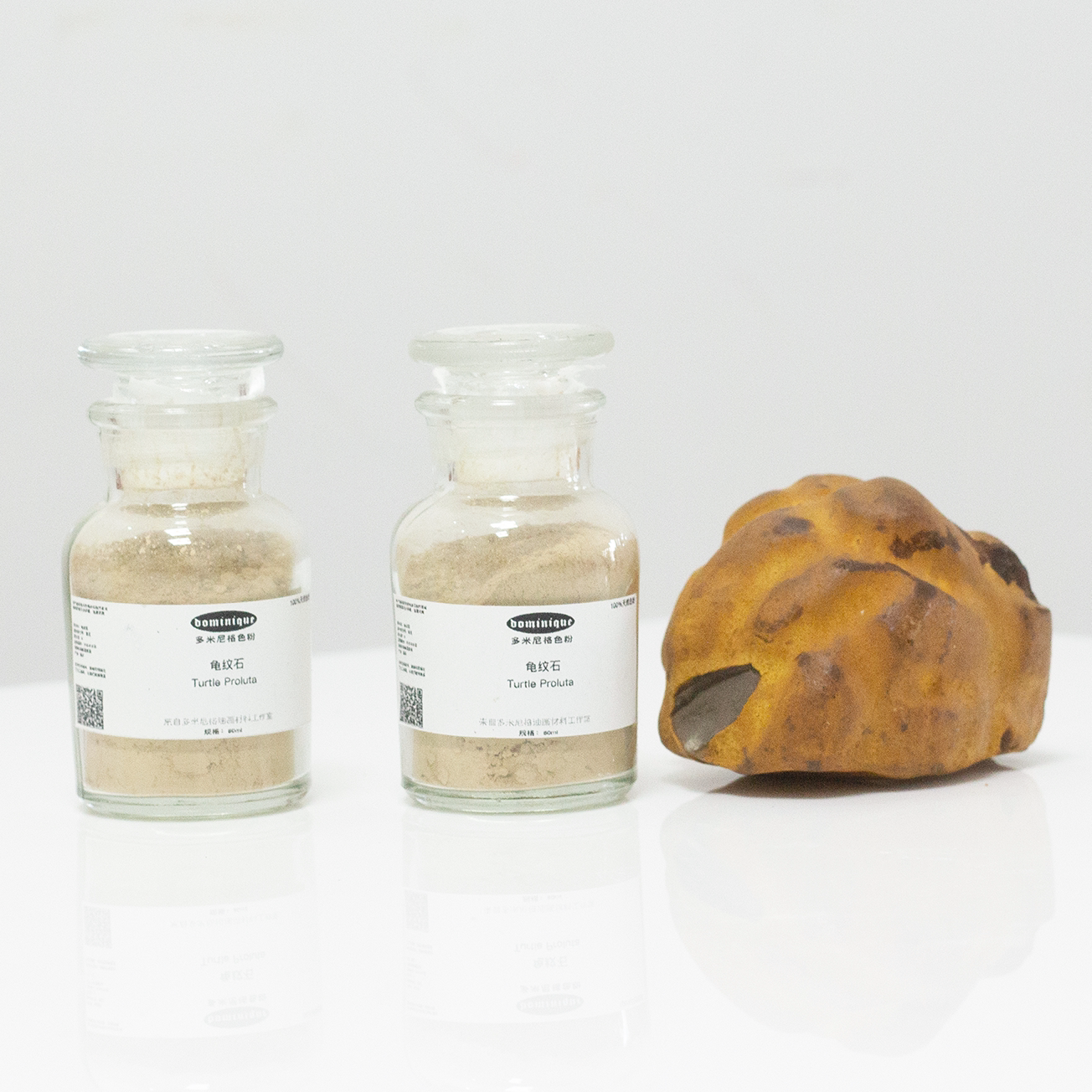 龟纹石 turtle proluta天然矿物颜料坦培拉色粉古典油画水彩色粉