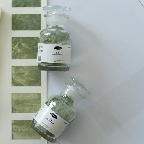土绿#3 天然色粉 Green Earth，#3 坦培拉色粉 60ml
