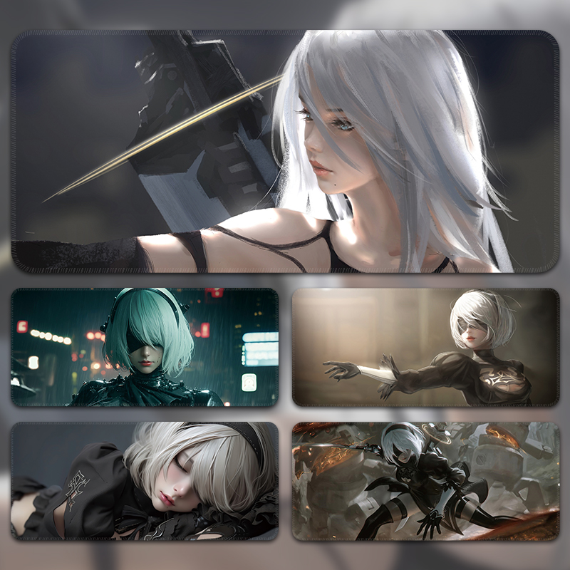 滑鼠垫超大尼尔机械纪元2B宿舍电竞游戏专用滑鼠垫定制电脑桌面垫