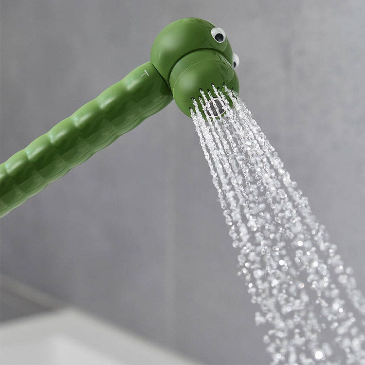 hansgrohe 儿童手持花洒 2 种喷淋模式 鳄鱼 斑马 狮子 增添乐趣