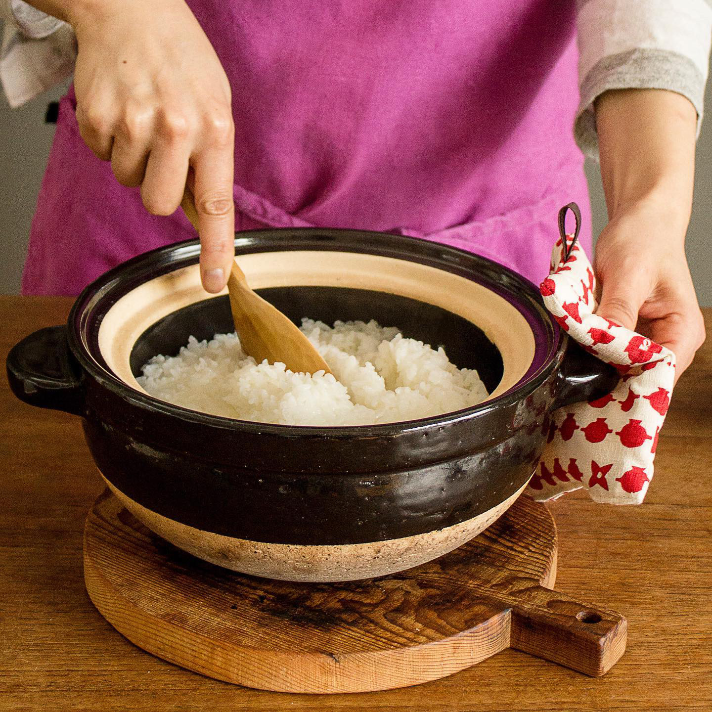 长谷园伊贺烧双盖土锅柴火饭
