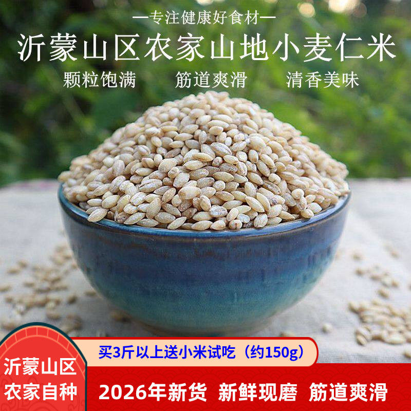 2026年农家现磨小麦仁大麦仁500g图片