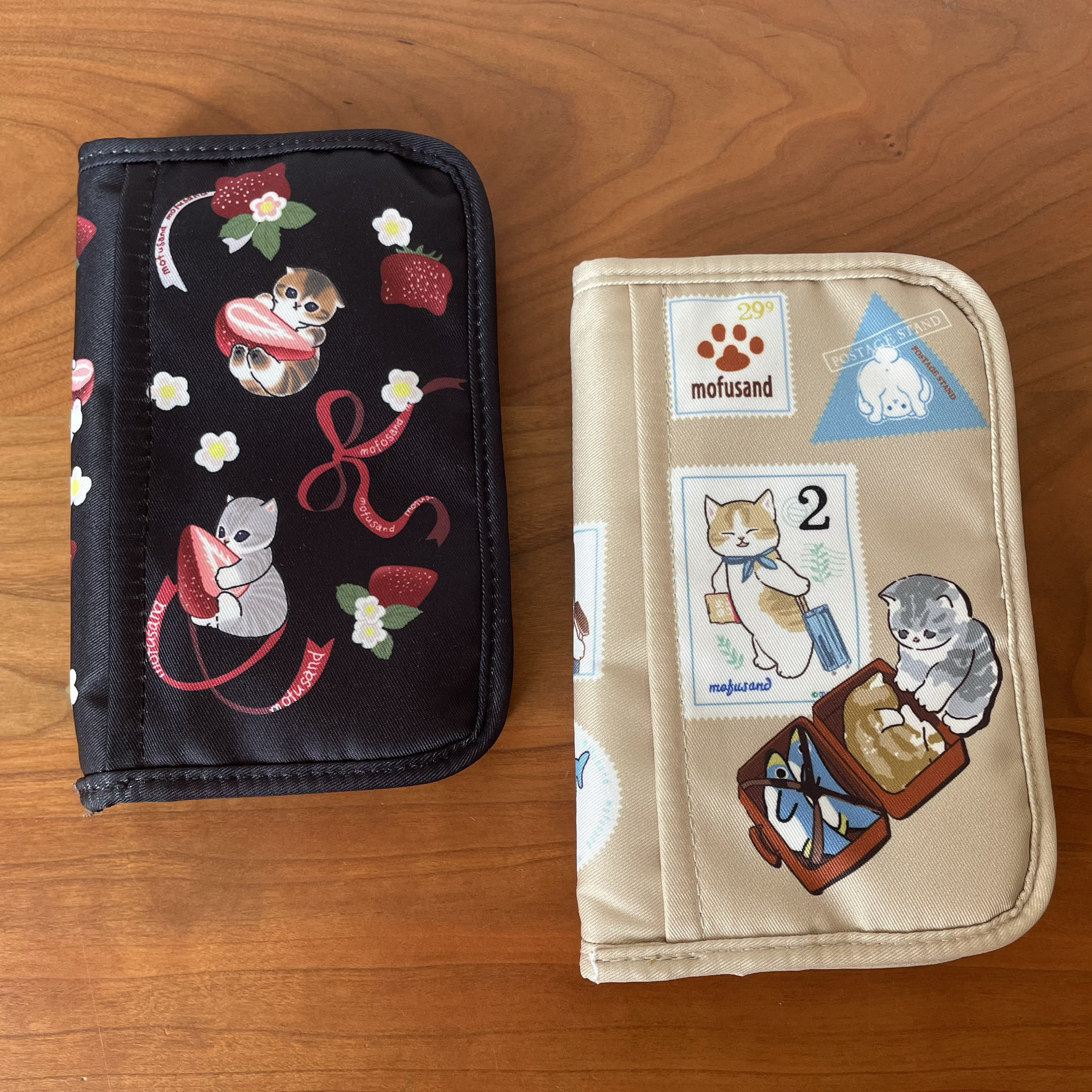 日系可爱卡通鲨鱼猫多功能收纳包卡包/证件包