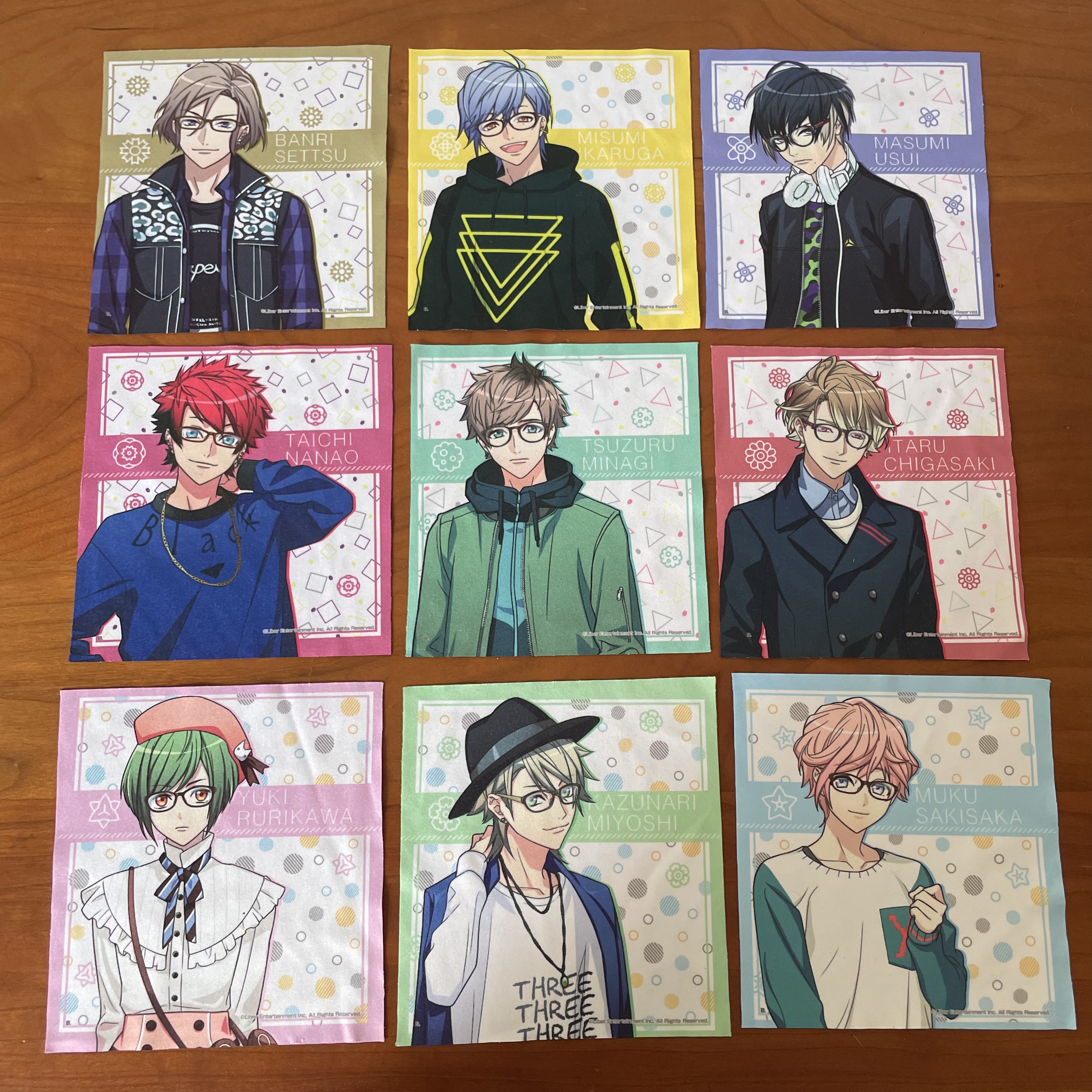 日版日本动漫游戏Free!男子游泳部 A3！满开剧团眼镜布手机屏幕擦