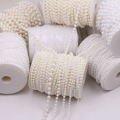 34568mm圆珠仿珍珠链连线珠