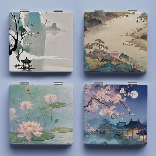 鑫汝钰化妆镜随身折叠小镜子