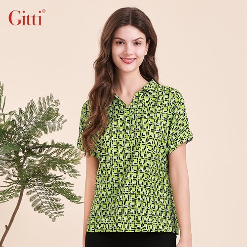 Gitti/吉蒂短袖印花宽松大码