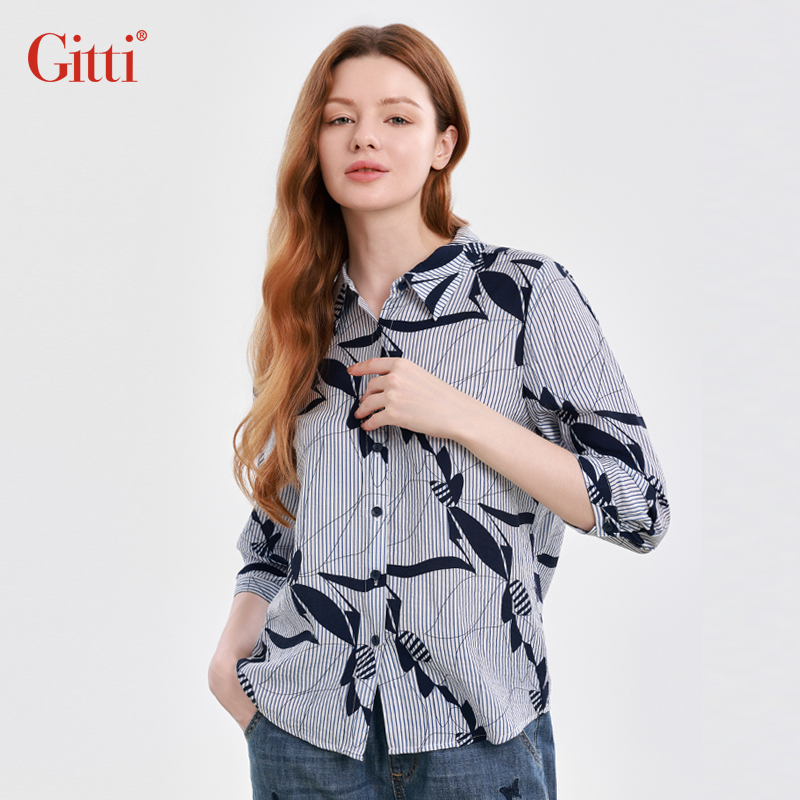 七分袖衬衫Gitti/吉蒂印花