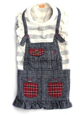 出口岛国PP单  Pretty bouque*宠物猫狗小型犬纯棉连体衣连衣裙