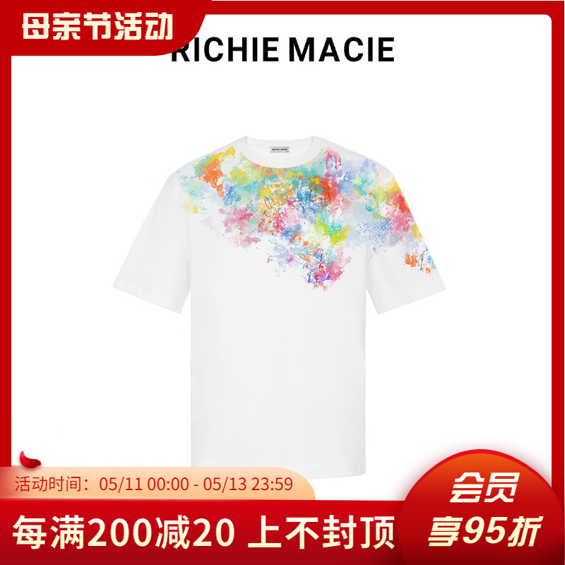 RichieMacie可爱涂鸦纯棉T恤