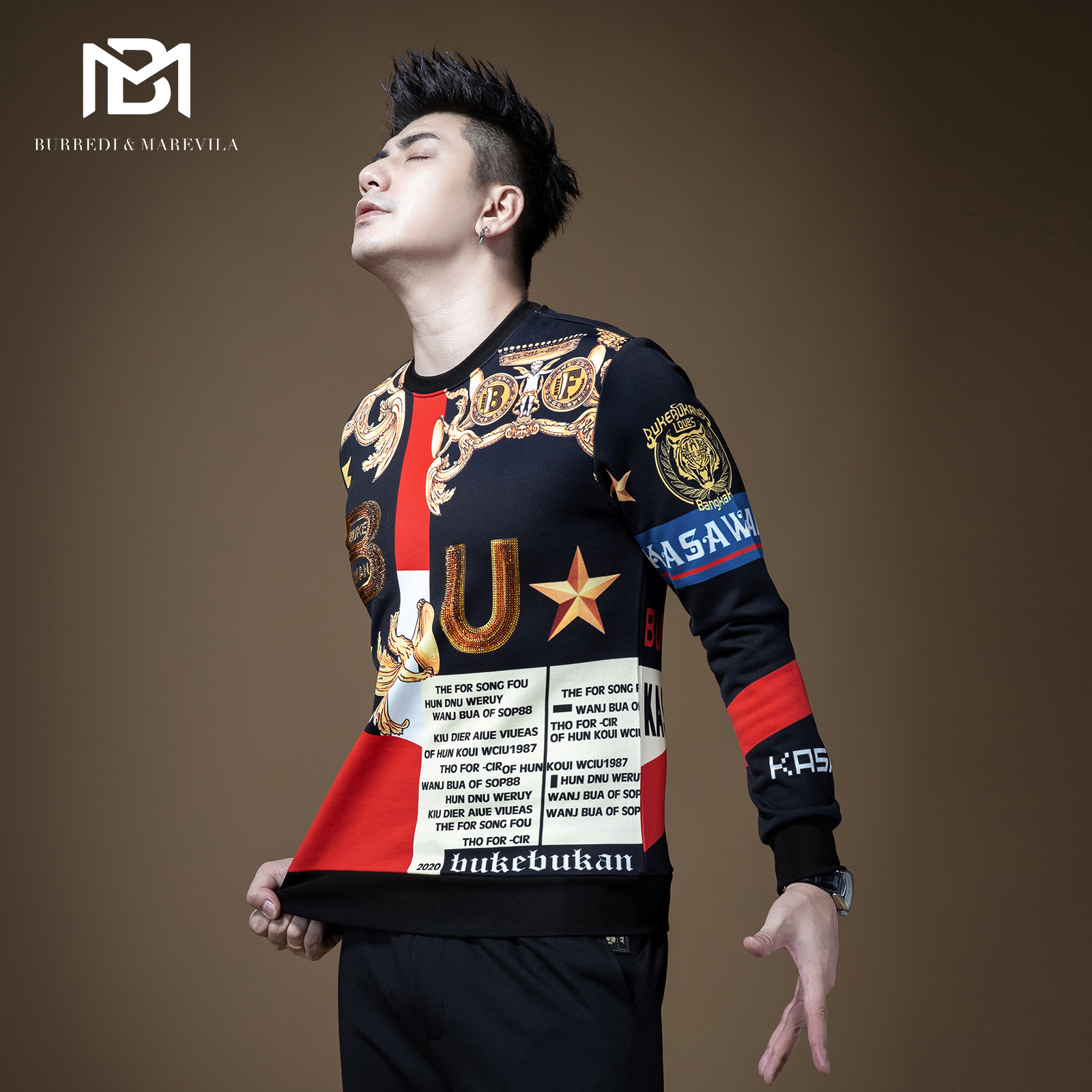 BM欧美虎头潮牌ins港风炸街卫衣