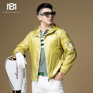 薄款 夏季 夹克外套纯色潮牌连帽上衣 高端防晒衣服男2024新款 BM男士