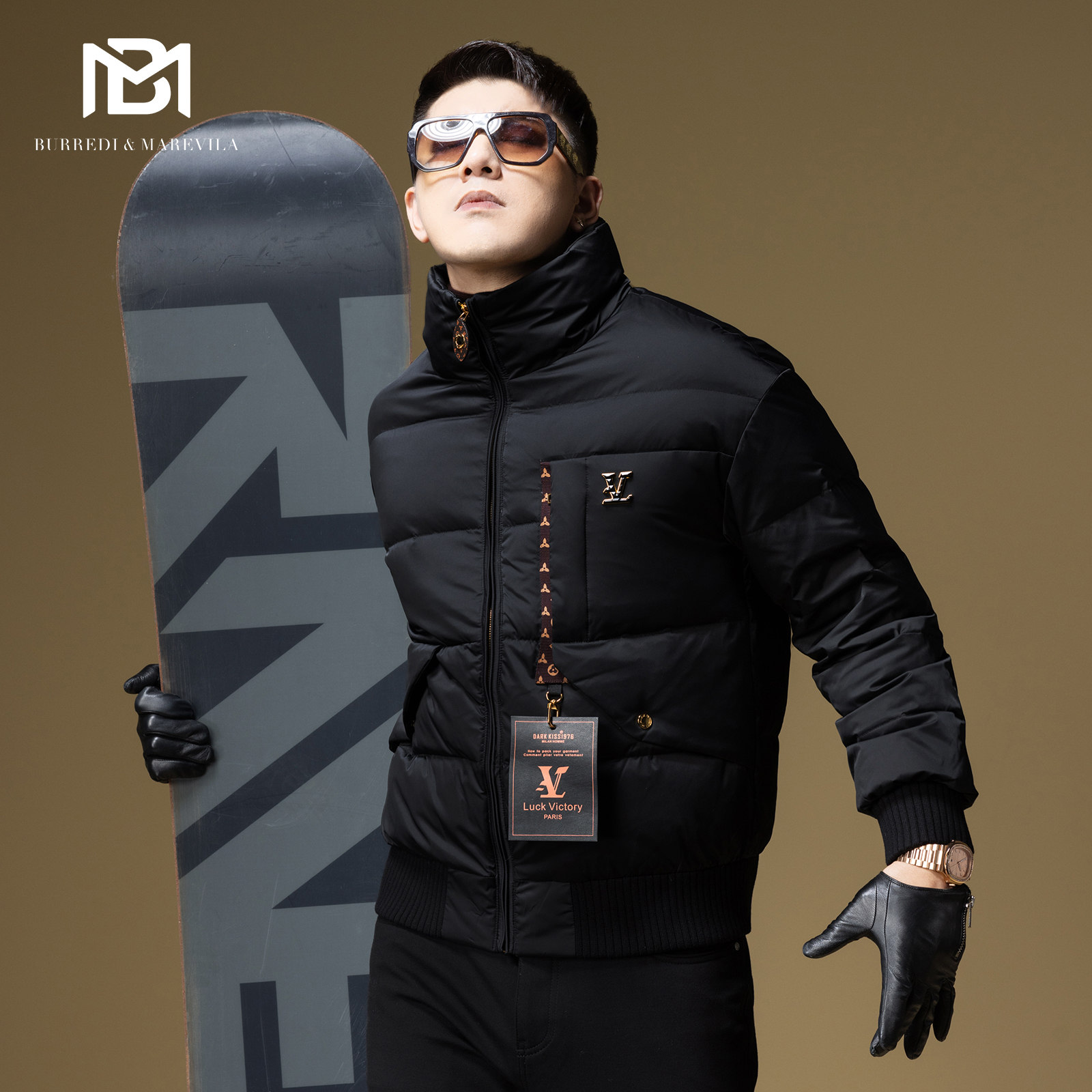 BM口袋设计感美式潮牌羽绒服男2024新款高端90白鸭绒冬季保暖外套