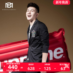 休闲白色薄款 潮流2021年新款 单西服 男韩版 BM雅痞帅高级感炸街西装