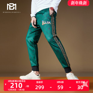 子男款 秋冬款 卫裤 休闲裤 2022 潮牌轻奢束脚男士 BM欧洲站炸街痞帅裤