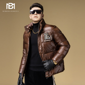 2023爆款 外套新款 保暖潮牌小熊刺绣男士 BM欧洲站高端羽绒服男冬季