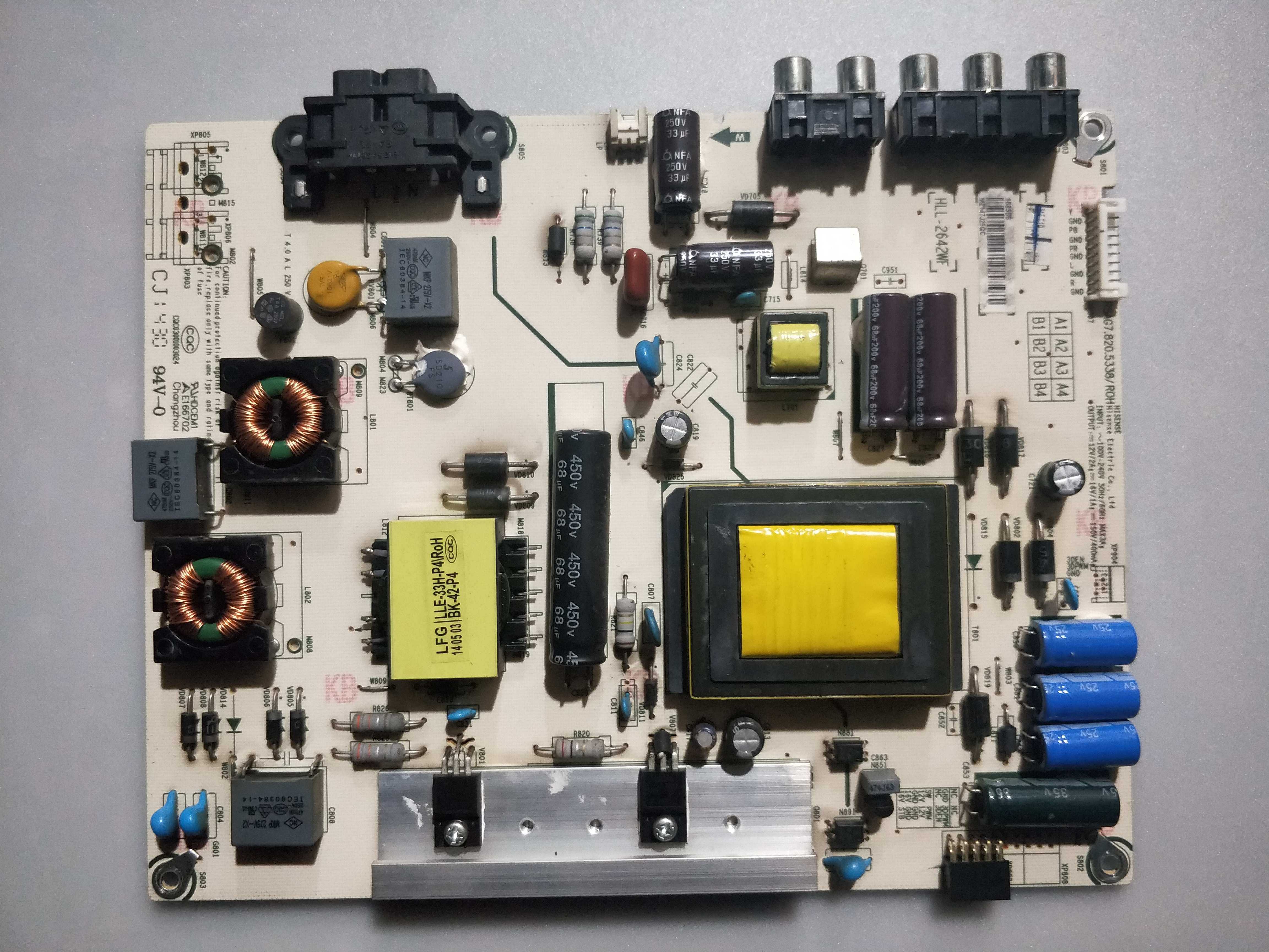 海信42K20JD 42EC260JD电源板 RSAG7.820.5338 HLL2642WF