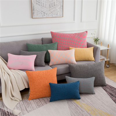 靠垫PP棉家居亚麻大号加厚