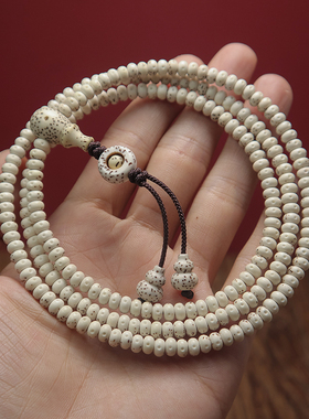 月朗星稀迷你小星月菩提大留白佛珠手串女3x5mm小尺寸手链菩提子