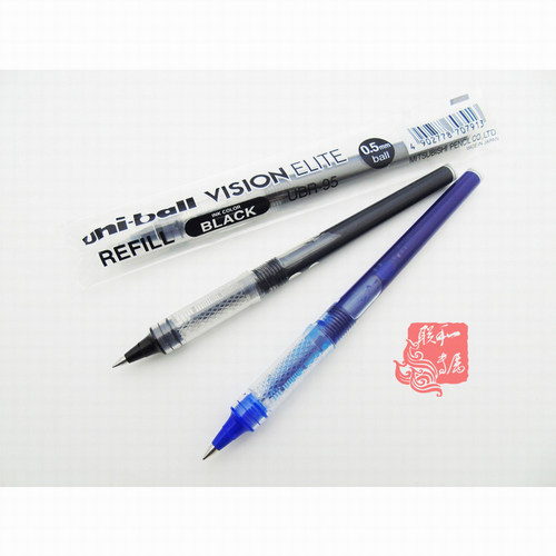 日本三菱UBR-95替换笔芯专用于UB-205宝珠水笔签字笔黑蓝色0.5mm - 封面