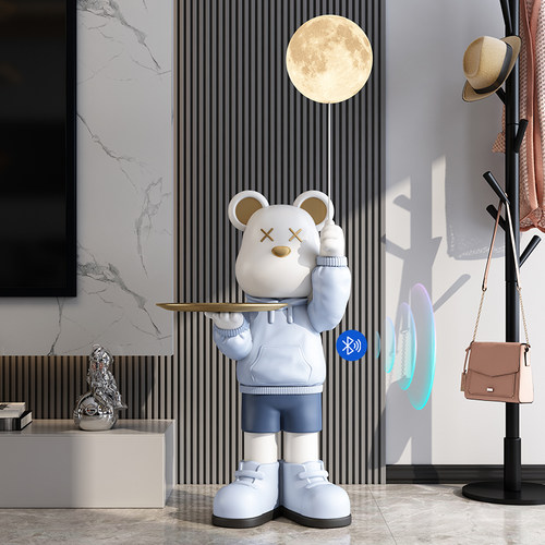 暴力熊摆件大型落地轻奢家居