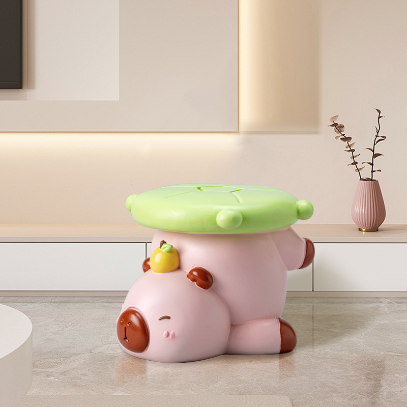 卡皮巴拉换鞋凳创意可爱乔迁礼物