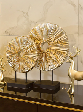 意式轻奢鹿摆件高档美式软装饰品