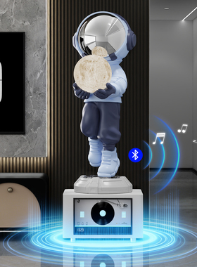 太空人宇航员大型落地摆件客厅电视柜装饰k歌音箱蓝牙星空投影灯