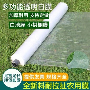 农用白色地膜耐用厚保温保湿大棚小拱塑料薄膜蔬菜小菜园种菜专用