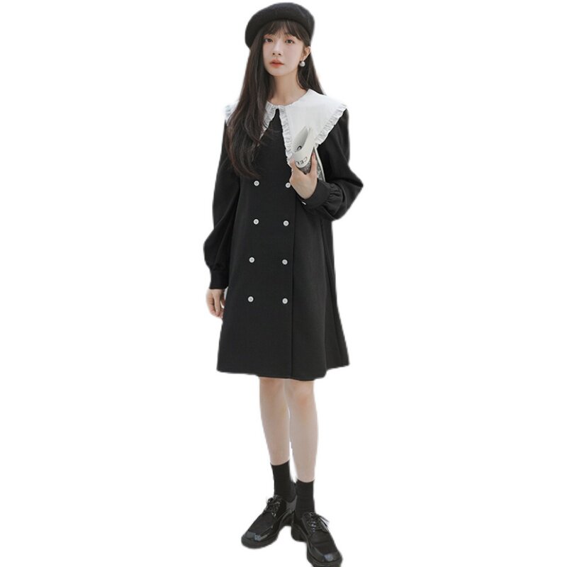 【出货中！数据好！】主推款大领子撞色小香风连衣裙P120K178,女装连衣裙,浙宝257