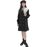 【出货中！数据好！】主推款大领子撞色小香风连衣裙P120K178，女装连衣裙，浙宝257