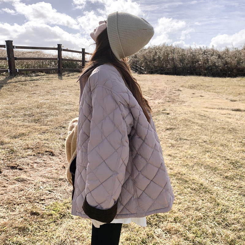 5天出货新款25冬菱格棉服257-58373-P195K278,女装棉衣/棉服,浙宝257