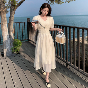 已出货！新加粉色仙仙的长款连衣裙257-58271-P115K168图片
