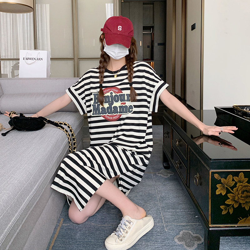 现货！宽松显瘦T恤裙257-58301-p115K168,女装T恤,浙宝257