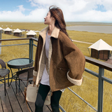 现货！高克重加厚两面穿羊羔毛外套257-58525-P235K348，女装短外套，浙宝257