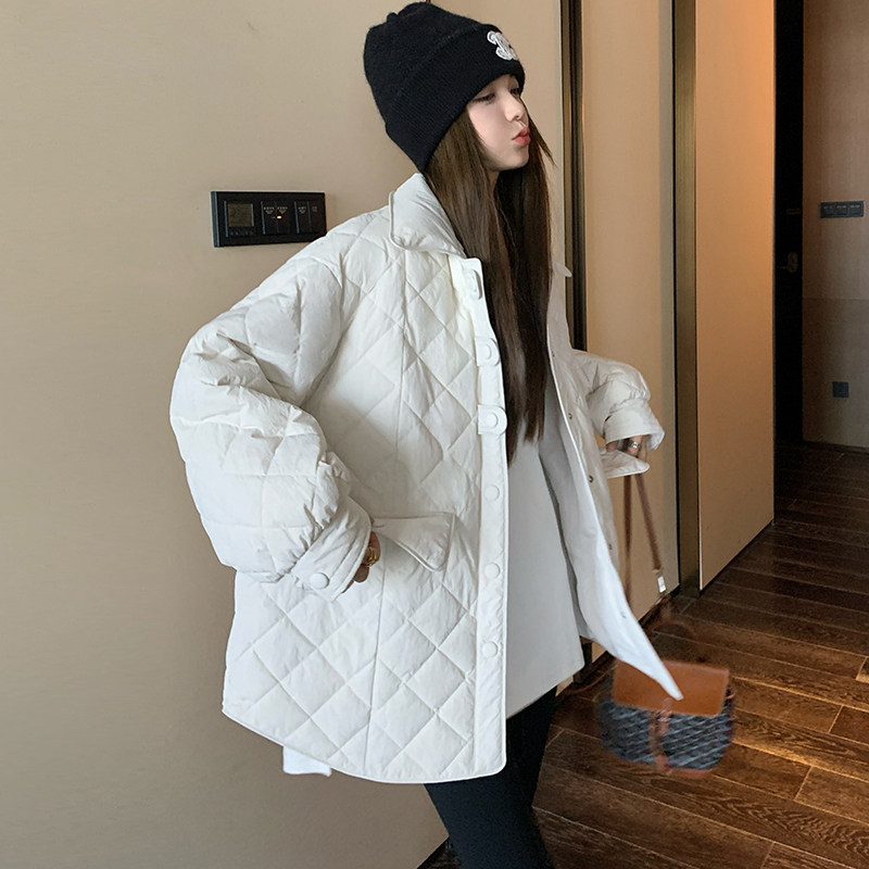 双11主推！现货！保暖菱格棉服小个子宽松257-58335-P175K258,女装棉衣/棉服,浙宝257