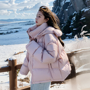 粉色现货！厚实小耳朵羽绒服257-58346-P265K388，女装羽绒服，浙宝257