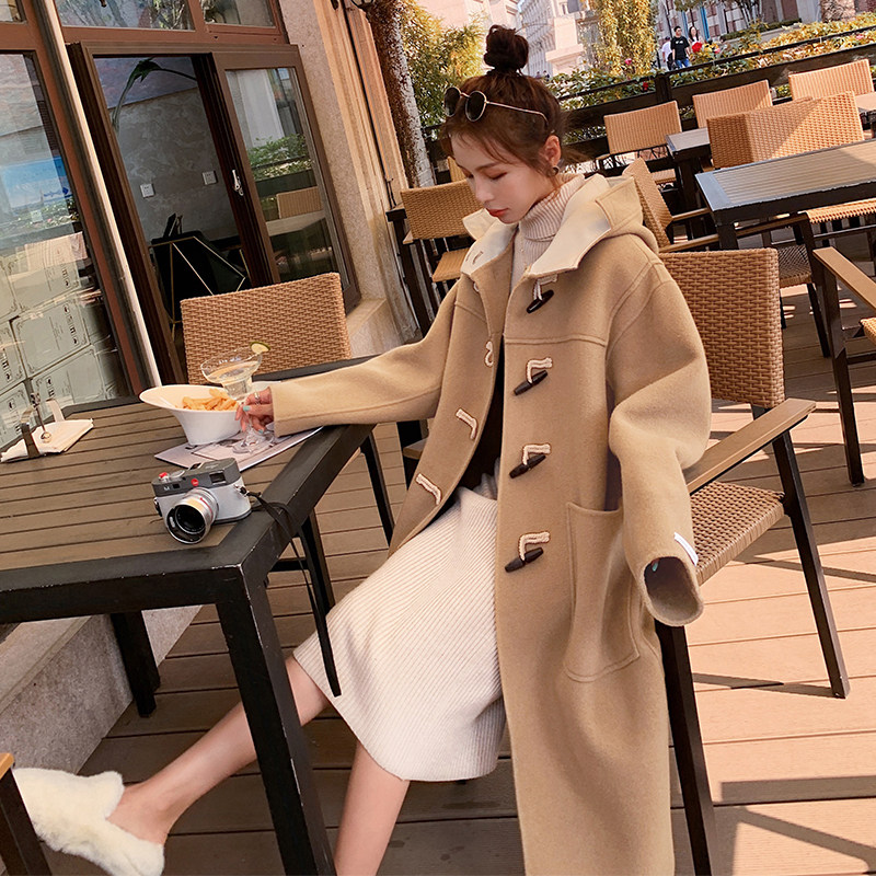 【冬新款不起球!主推！】已出货！牛角扣呢大衣P175K248，女装毛呢外套，浙宝257