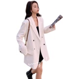 2022春款现货！主推有韩版白色宽松休闲西装外套P115K168，女装西装，浙宝257