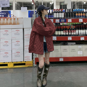 现货足 ！菱格棉服！小个子宽松版 257-58370-P185K268，女装棉衣/棉服，浙宝257