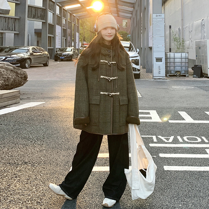 双11主推！上款就卖内里毛绒羊毛呢大衣257-58371-P275K368,女装毛呢外套,浙宝257