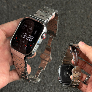 适用华为WatchhFIT4pro工字纹金属表带fit4pro高级AP金属表框腕带