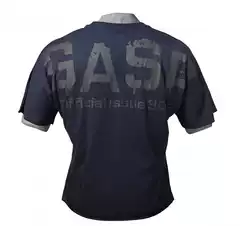 GASP Fitness Men's Short Sleeve Training T-Shirt, Muscle Workout, Squat & Power Fitted Top, Stretch & Printed