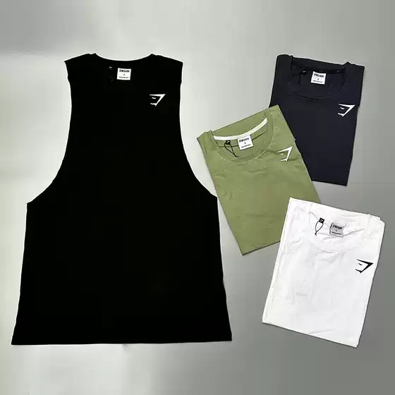 Men's Summer Sports Vest, Solid Color, Round Neck, Sleeveless, Racerback, Fitness Running Training Shirt, American Style Loose T-Shirt