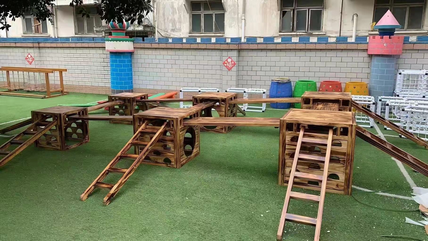 户外感统训练户外幼儿园安吉游戏
