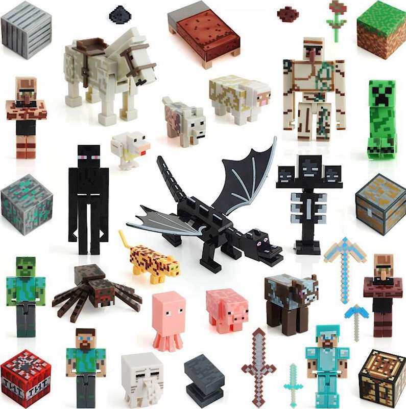 出日本单我的世界巨型铁傀儡游戏学生小超级工作台鲤鱼同款末影龙