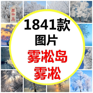 吉林雾凇岛雾凇五星雾凇小雾凇岛阿什雾凇观赏实况高清图片素材
