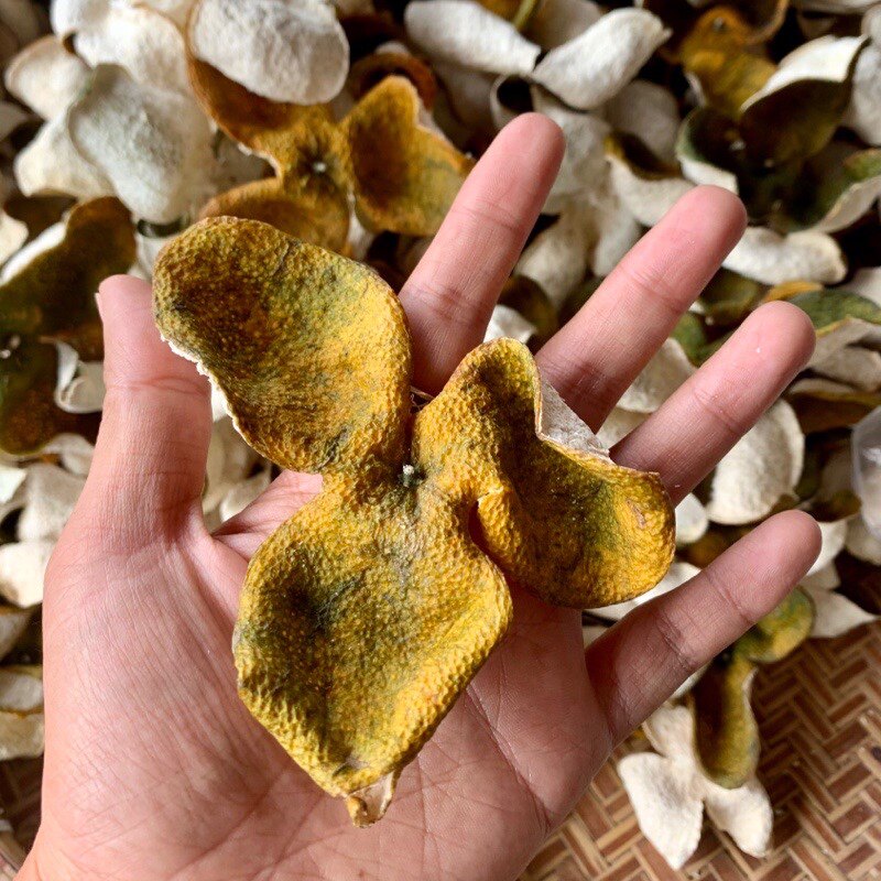 存新皮_2023年新会6-7年二红皮大果生晒干仓清香驳枝二红柑陈皮茶