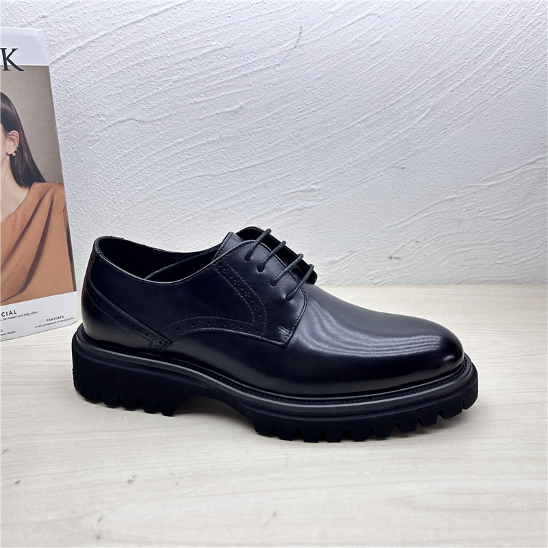 工厂断码处理春秋季新款真皮男鞋商务深口头层牛皮正装男士皮鞋